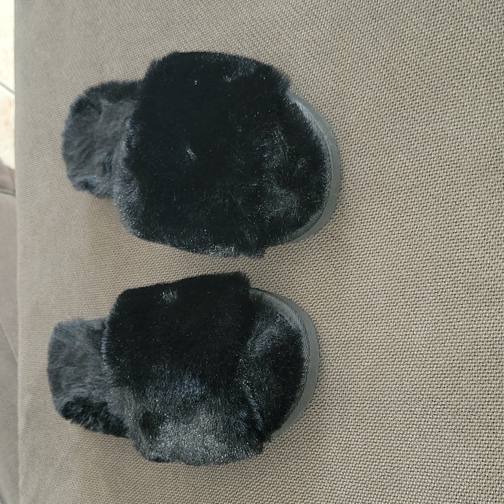 Macy's Faux Fur Slids